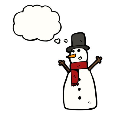 şapkalı kardan adam