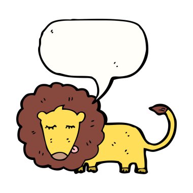 Beyaz arkaplanda aslan