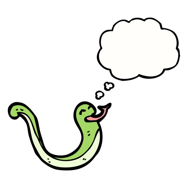 Serpent sifflement vert — Image vectorielle