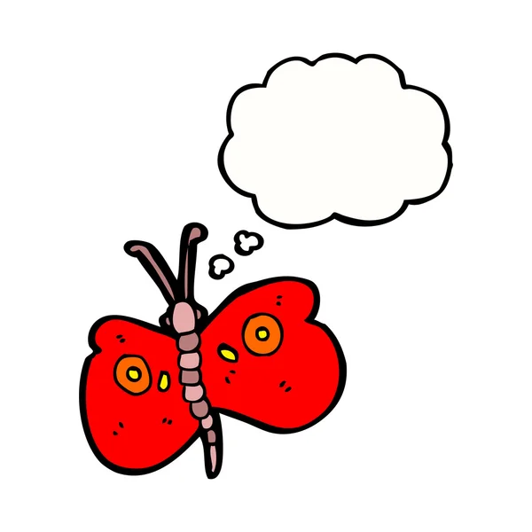 Mariposa roja — Archivo Imágenes Vectoriales