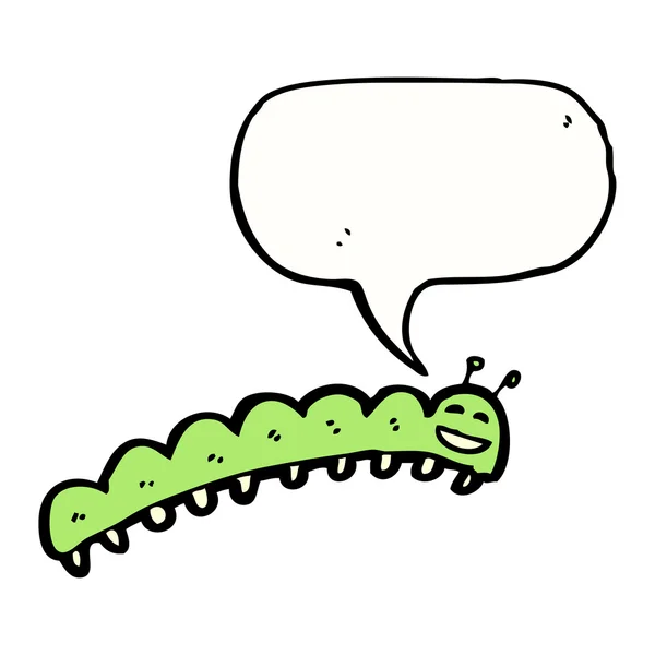 Green caterpillar — Stock Vector