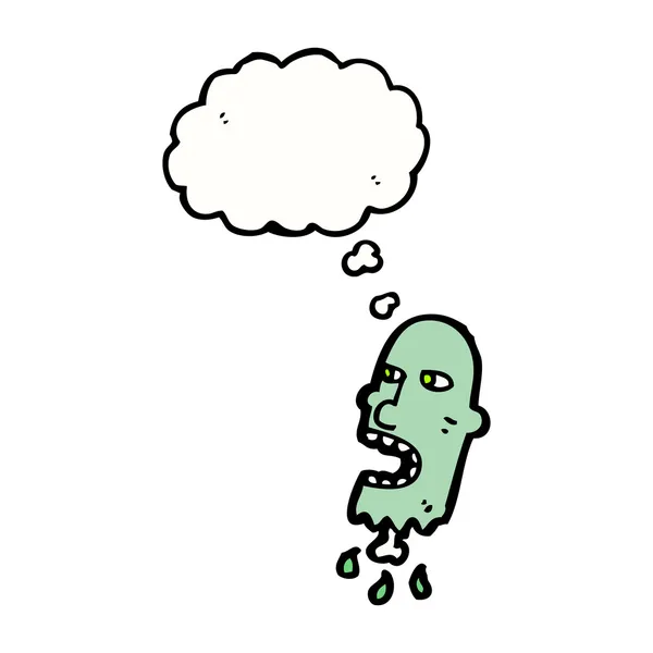 Hrubá zombie hlavy — Stockový vektor