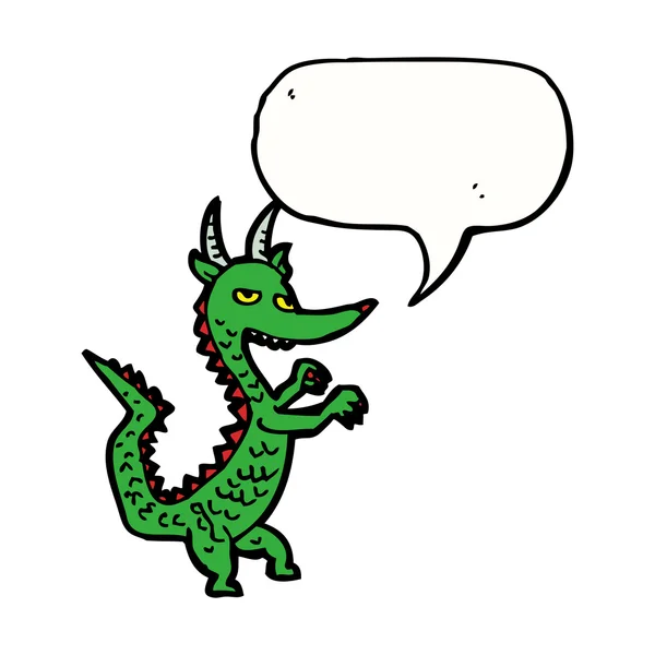 Green dragon — Stock Vector