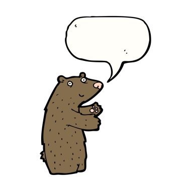 beyaz arka planda bir ayıcık