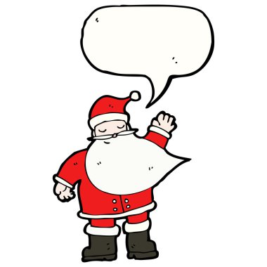 Noel Baba sallayarak