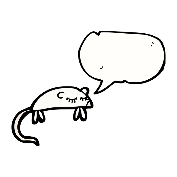 Ratón blanco — Vector de stock