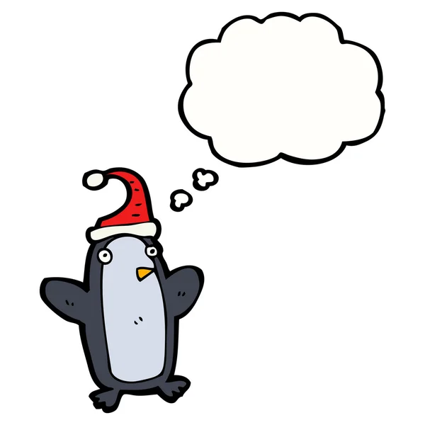 Pingüino de Navidad — Archivo Imágenes Vectoriales