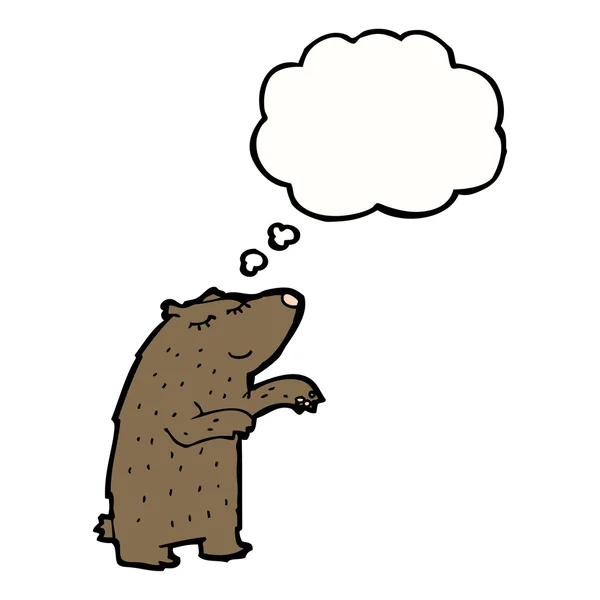 Urso sobre um fundo branco — Vetor de Stock