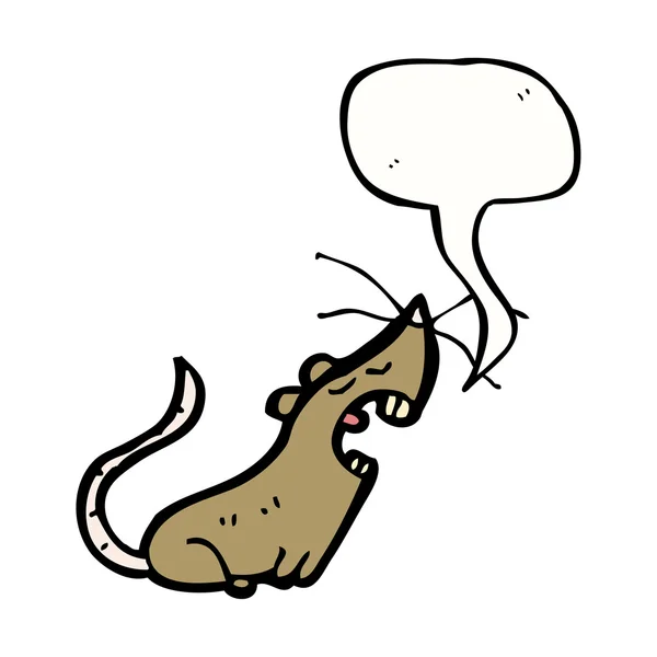 Rat sur fond blanc — Image vectorielle