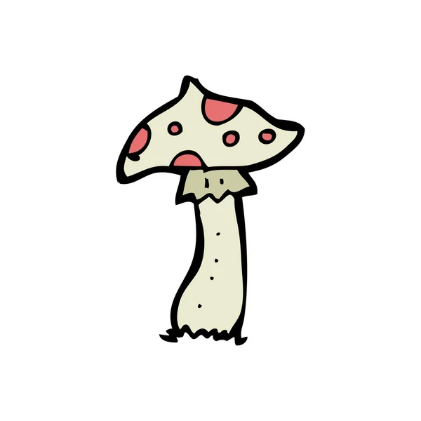 Toadstool on a white background — Stockový vektor