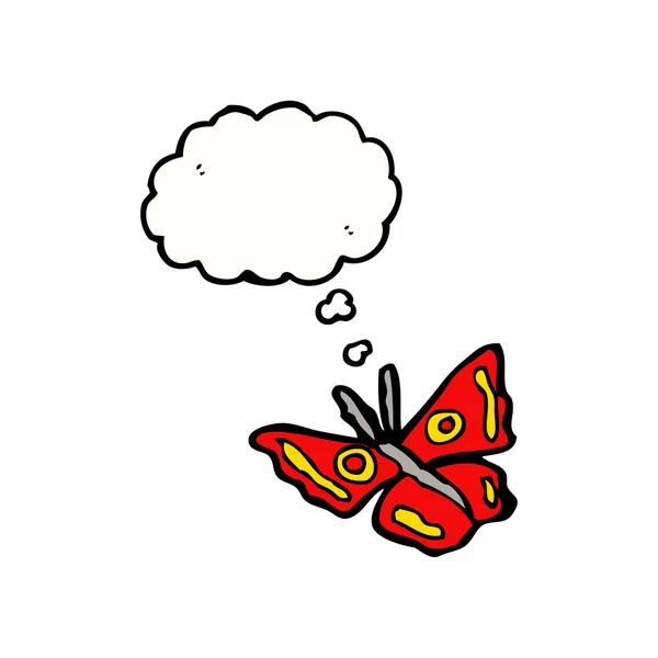红色蝴蝶 — 图库矢量图片