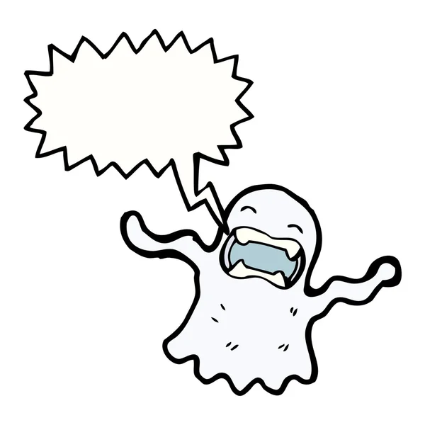 Shrieking ghost — Stock Vector