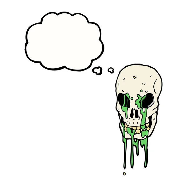 Gross skull — Stock Vector