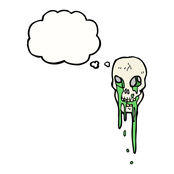 Gross skull — Stock Vector