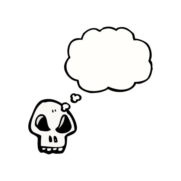 Crâne sur fond blanc — Image vectorielle
