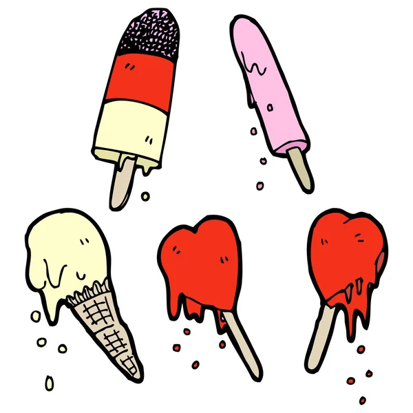 Collection lolly glace — Image vectorielle