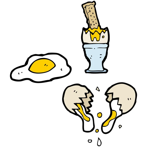 Cıvık yumurta toplama — Stok Vektör