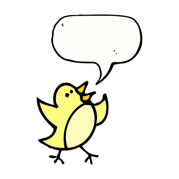 Kleine gele vogel — Stockvector