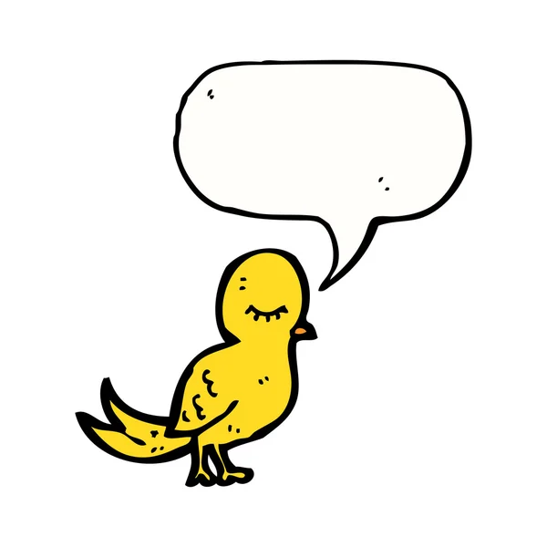 Oiseau jaune — Image vectorielle