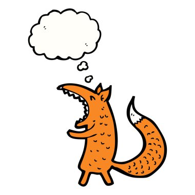 beyaz arkaplandaki tilki