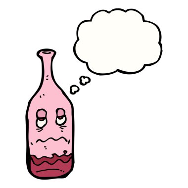 sarhoş şarap şişe