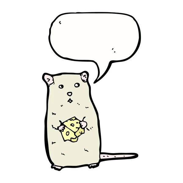 Souris au fromage — Image vectorielle
