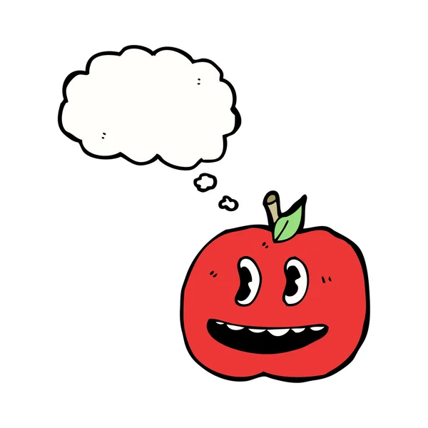 Grijnzende apple — Stockvector