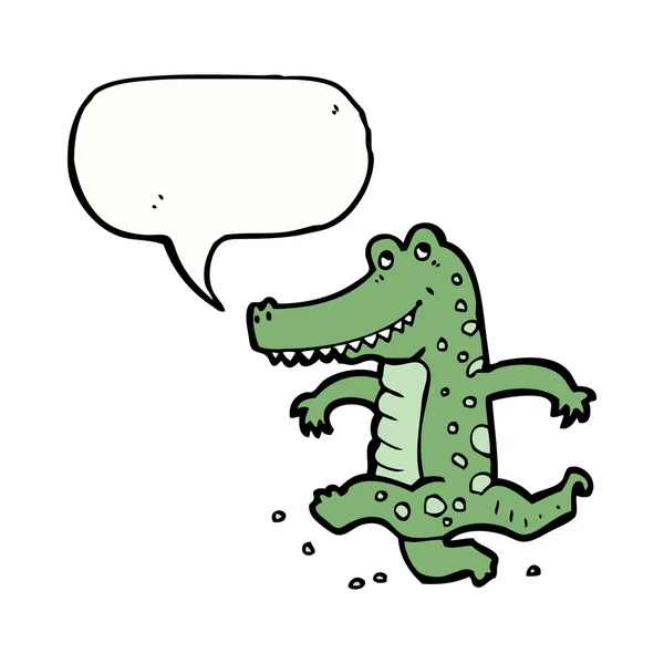 Dansande krokodil — Stock vektor
