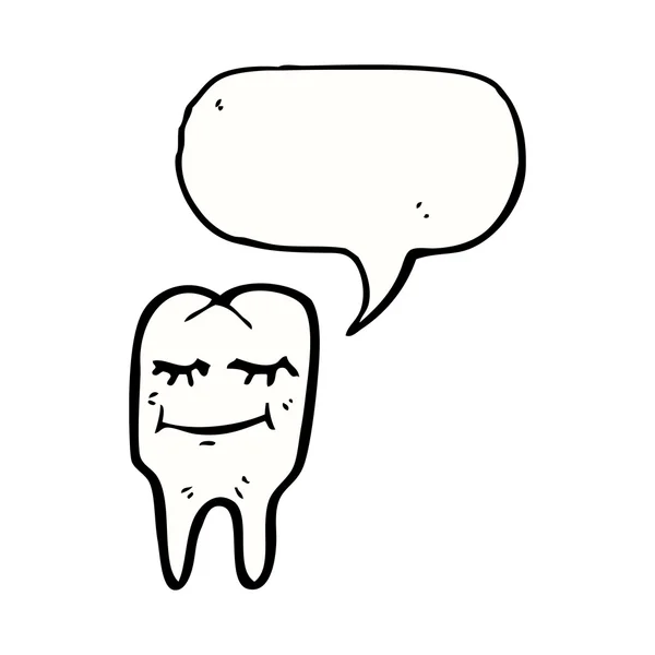 Lachende tand — Stockvector