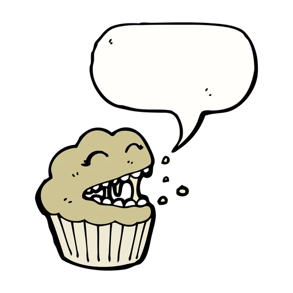 Cupcake riant — Image vectorielle