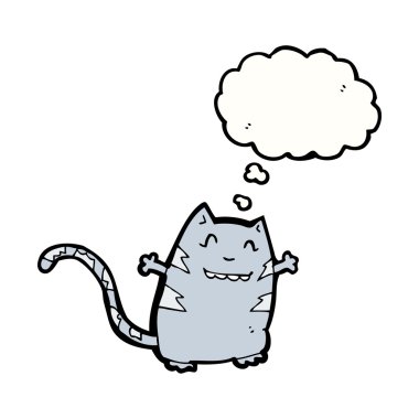 Beyaz arka plandaki kedi