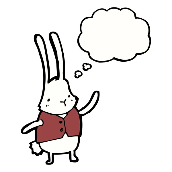 White rabbit — Stock Vector