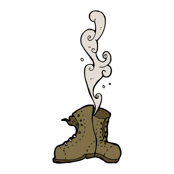 Smelly old boots — Stock Vector