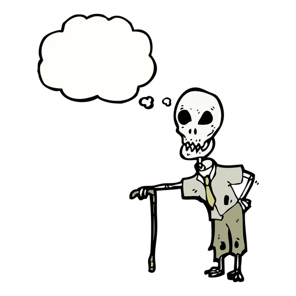 Stary szkielet — Wektor stockowy
