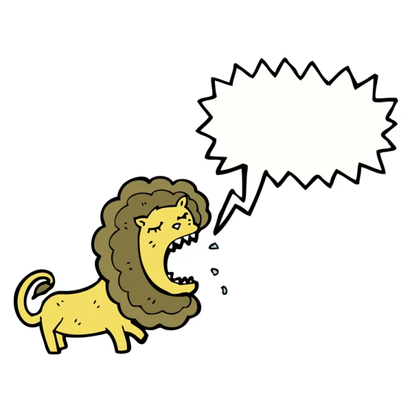 Leão sobre um fundo branco — Vetor de Stock