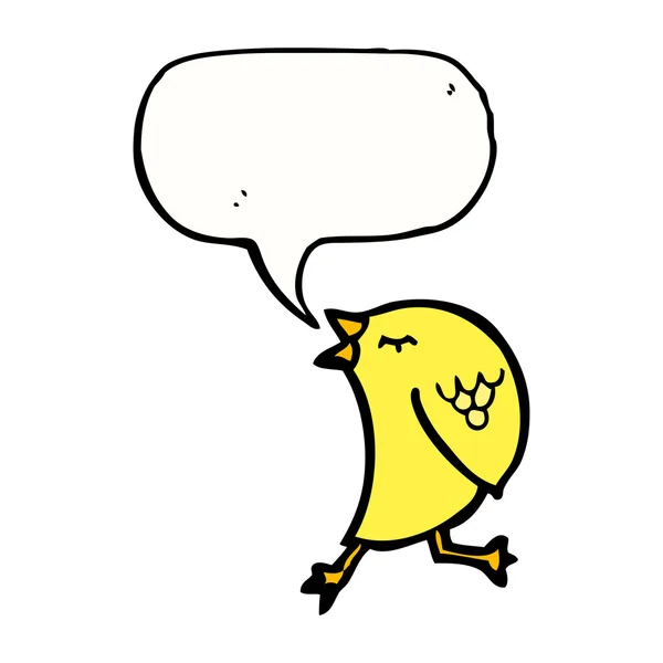 Yellow bird — Stock Vector