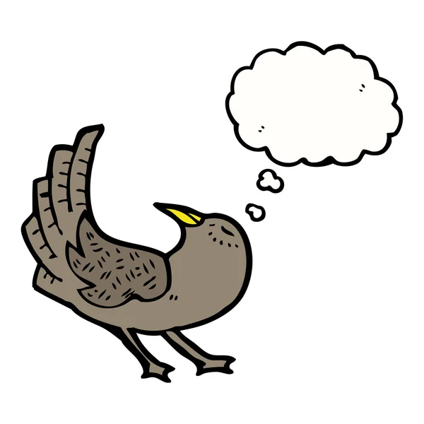 Beyaz arkaplandaki kuş — Stok Vektör