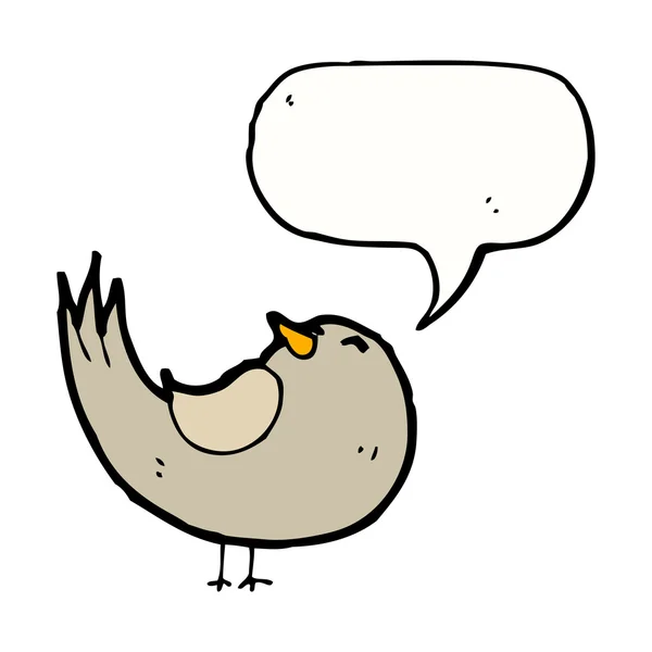 Zpívající pták — Stockový vektor