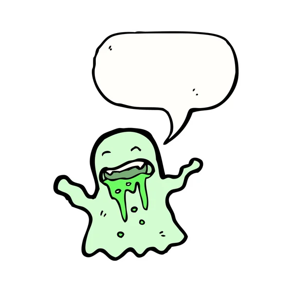 Green ghost — Stock Vector