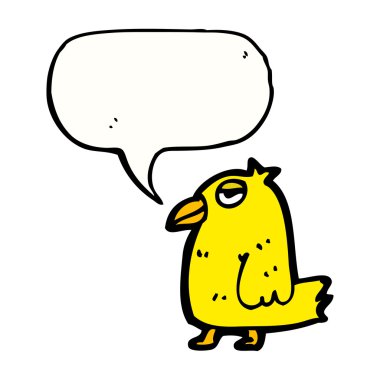 Beyaz arkaplandaki kuş