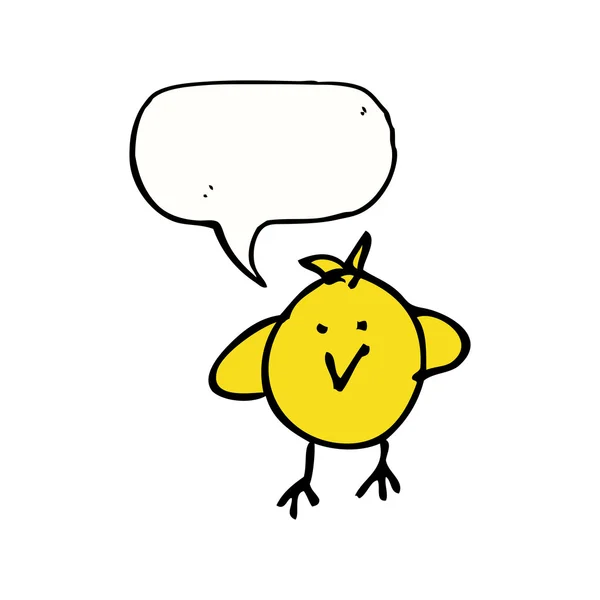 Zeichnung eines Vogels — Stockvektor
