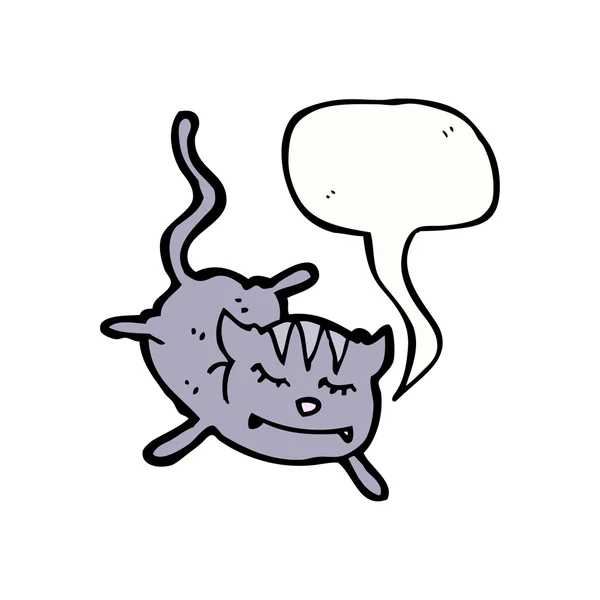 Gato sobre un fondo blanco — Vector de stock