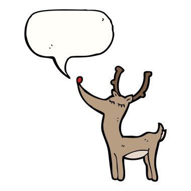 beyaz zemin üzerinde Ren geyiği