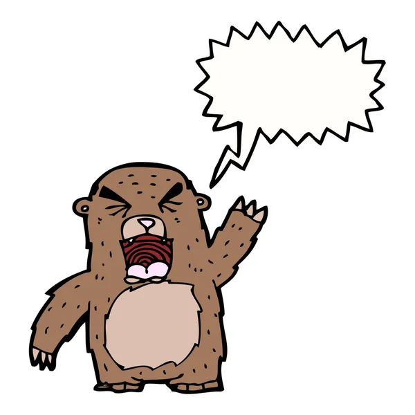 Ours en colère — Image vectorielle