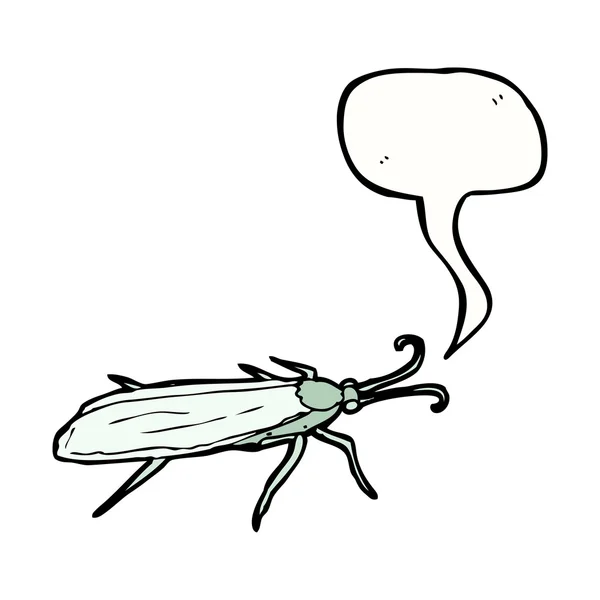 Insecto con burbuja del habla — Vector de stock