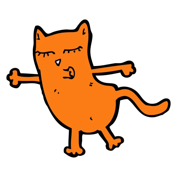 Orangefarbene Katze — Stockvektor
