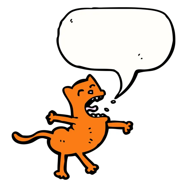 Rolig orange katt — Stock vektor