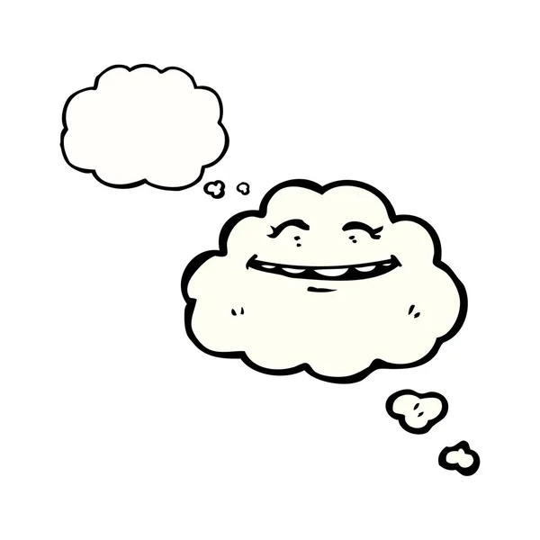 Grinning cloud — Stock Vector