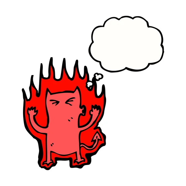 Little fire devil — Stock Vector