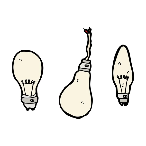 Light bulb collection — Stock Vector